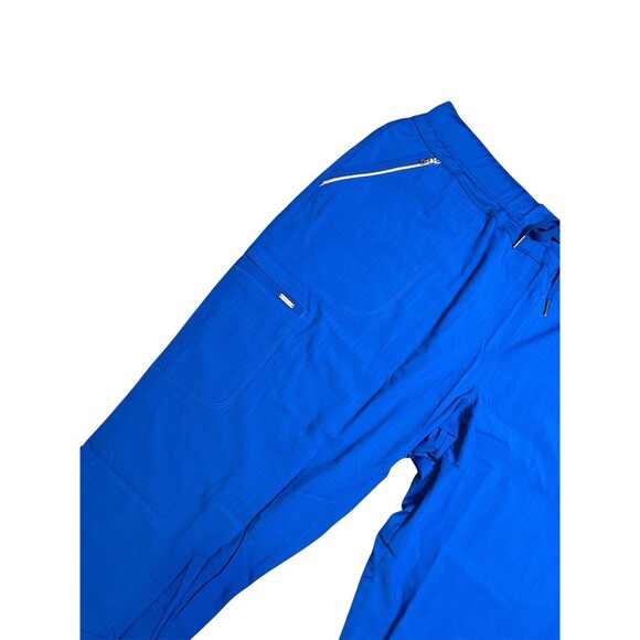Cherokee Blue Scrubs Statement Mid Rise Tapered Leg Pull On Pant CK055 3XL New - Picture 6 of 9